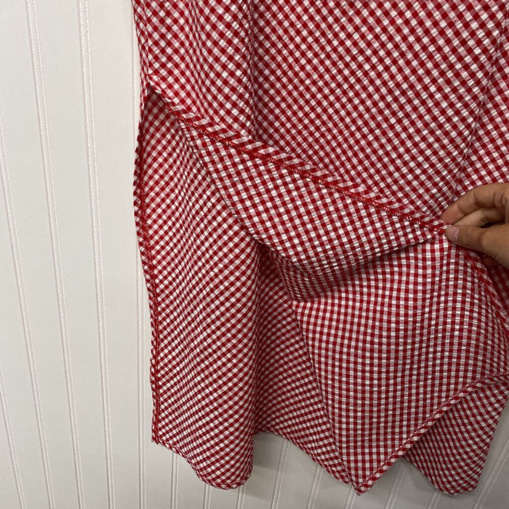 RED PLAID SKIRT