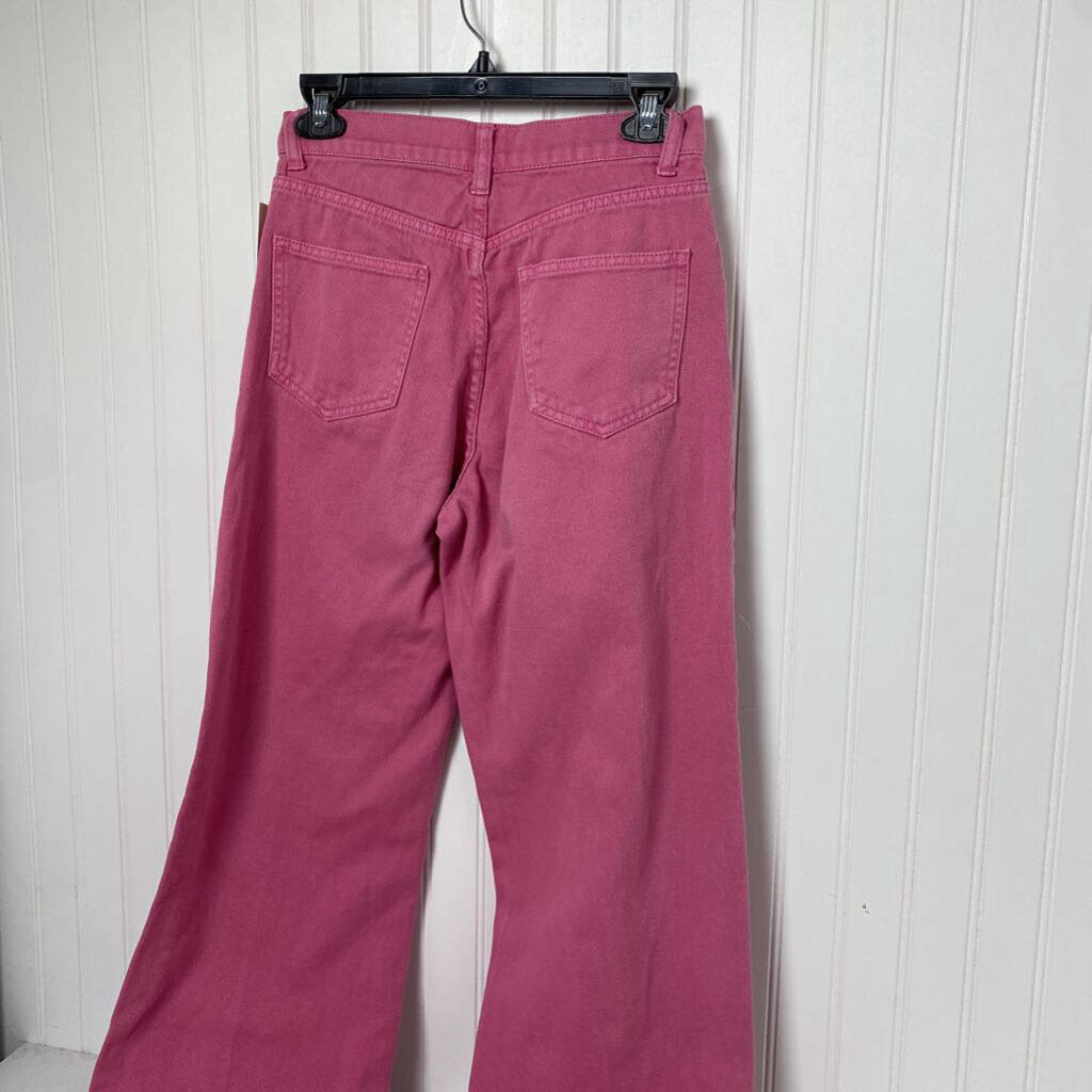 HIGH WAISTED WIDE LEG DENIM JEANS