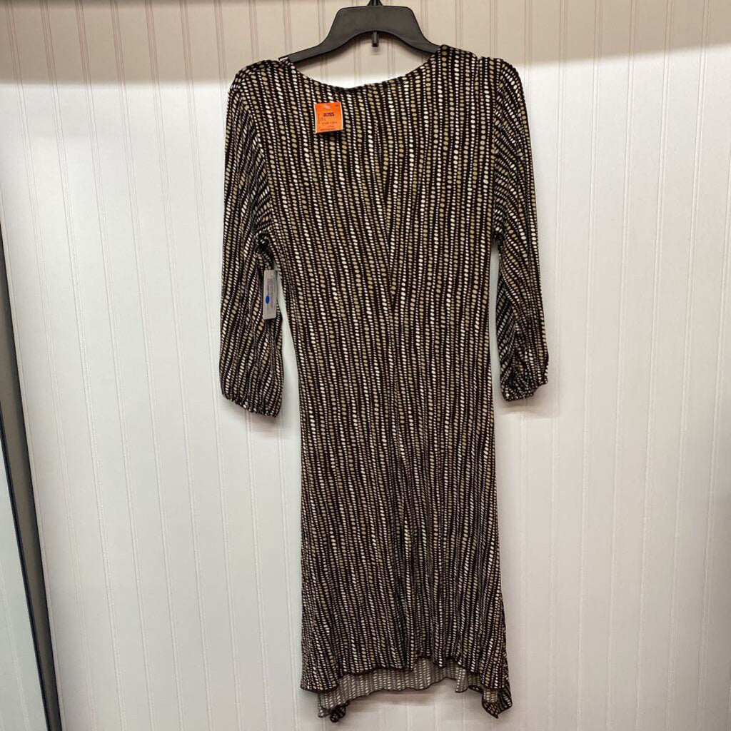 LONG SLEEVE LONG WRAP DRESS