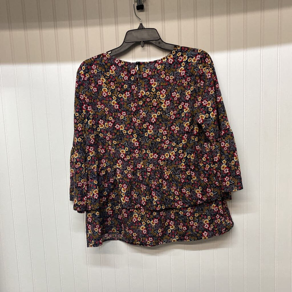 LONG SLEEVE PRINTED BLOUSE