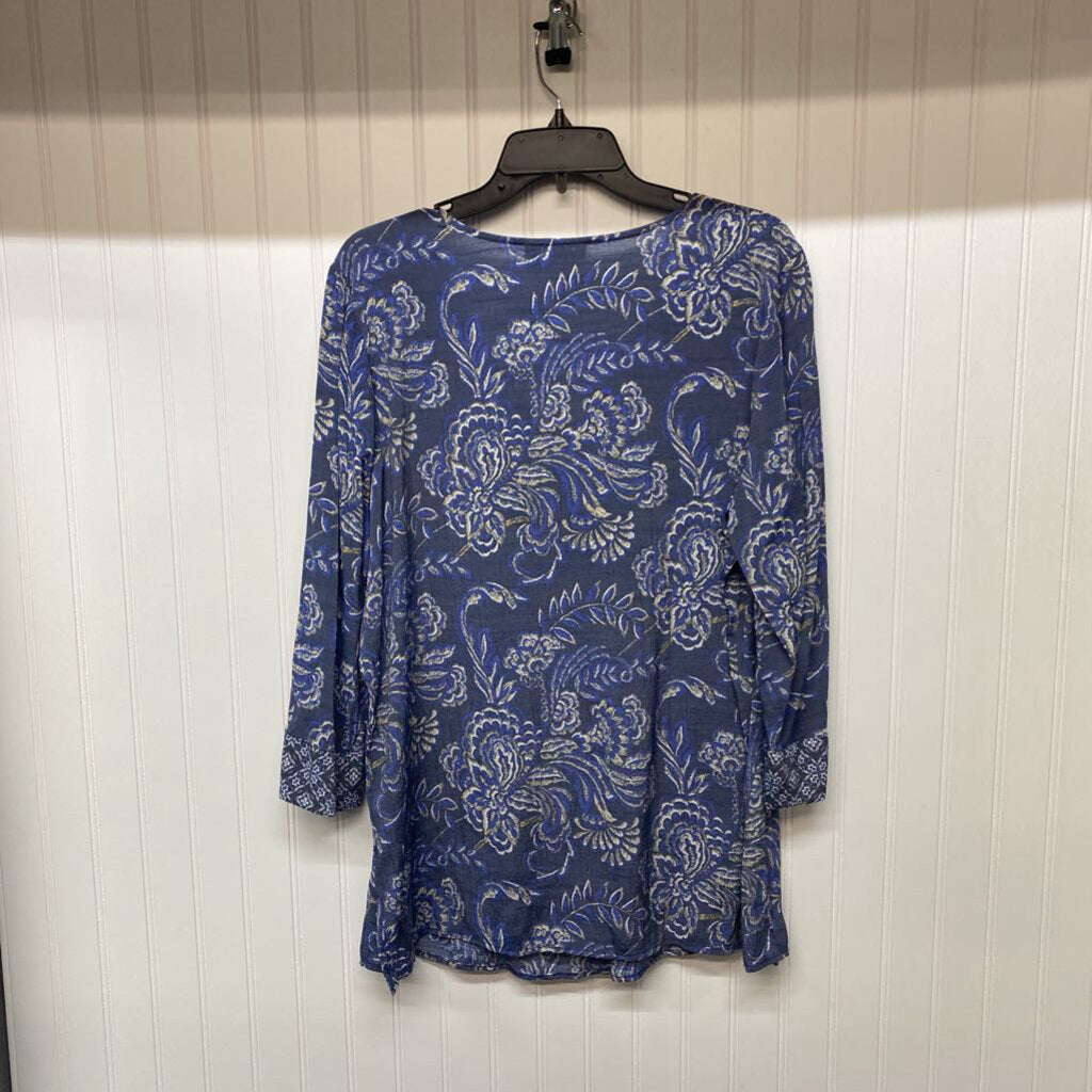 LONG SLEEVE PAISLEY BLOUSE