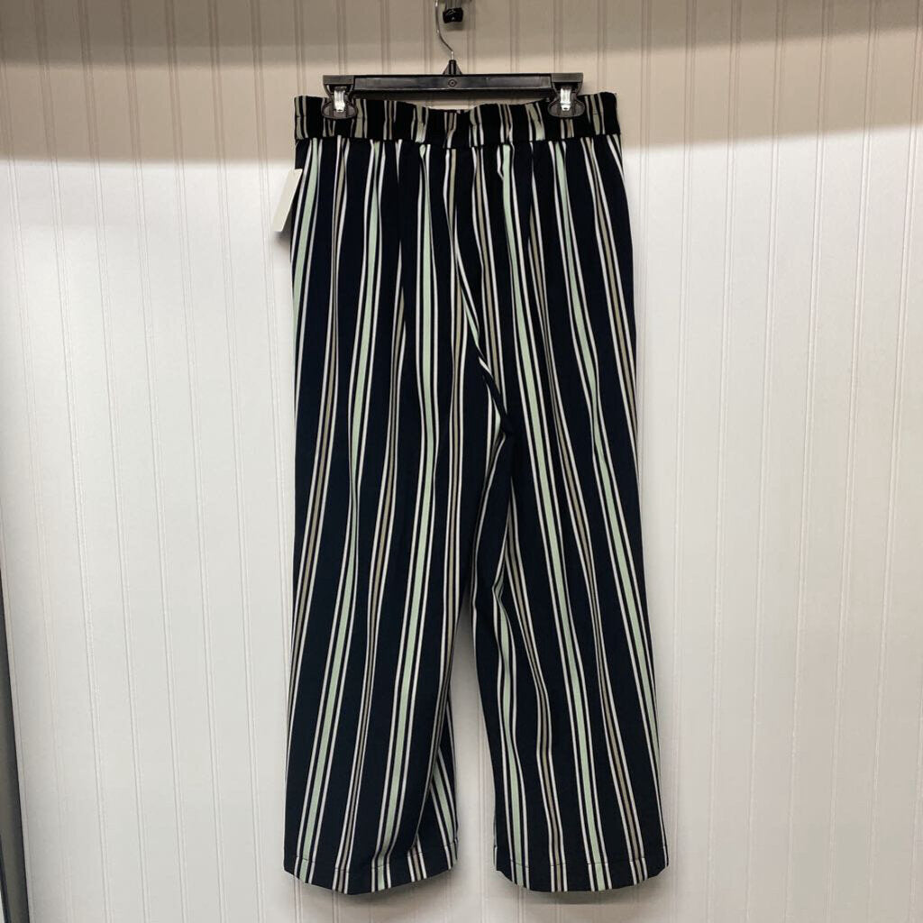 STRIPED WIDE LEG PANTS