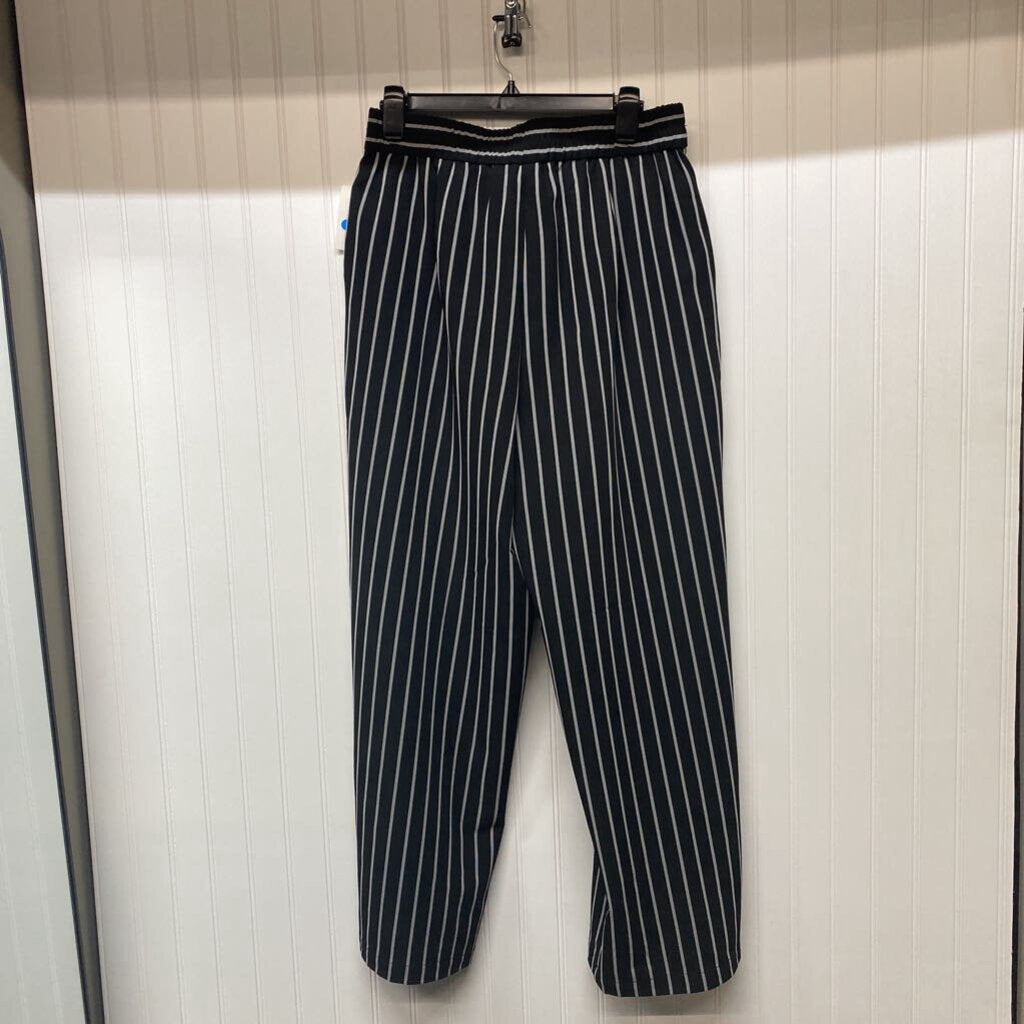 STRIPED WIDE LEG PANTS