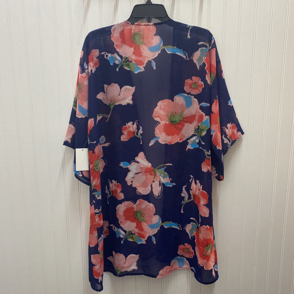 SHEAR FLORAL CARDIGAN