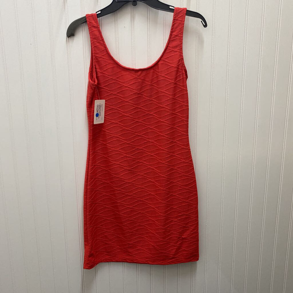 TEXTURED FITTED TANK TOP DRESS