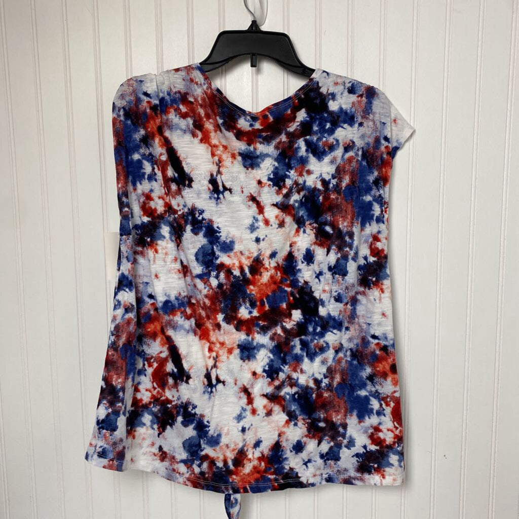 V NECK CAP SLEEVED