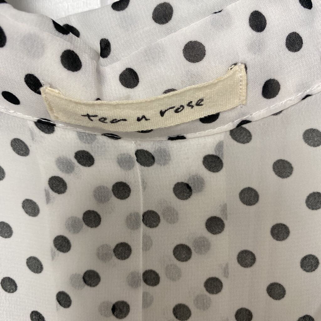 LONG SLEEVE SHEER BUTTON UP
