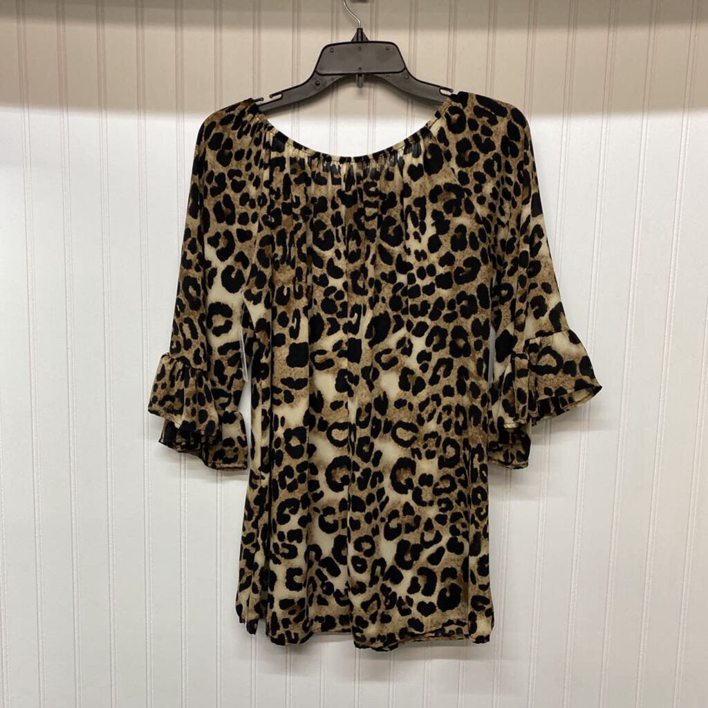 CHEETA DRESS TOP