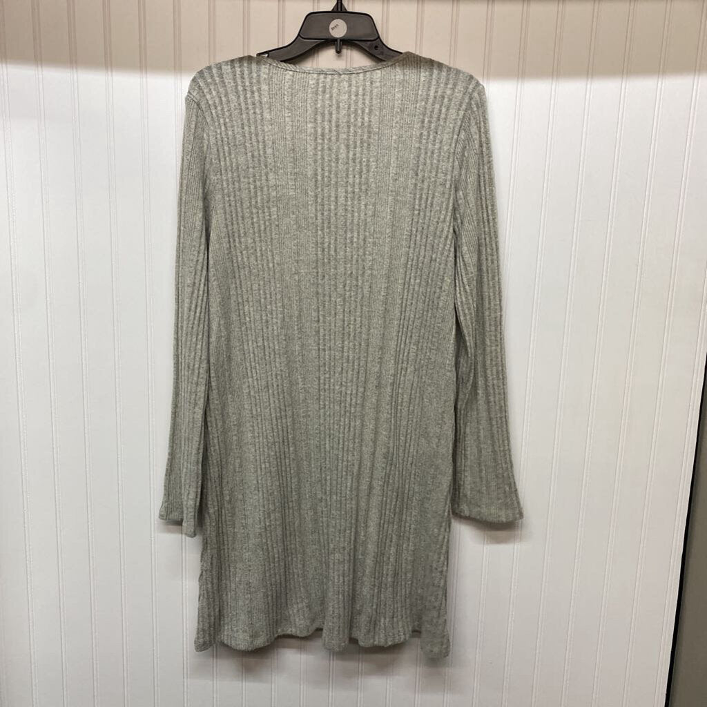 LONG SLEEVE RIBBED KNIT DRESS