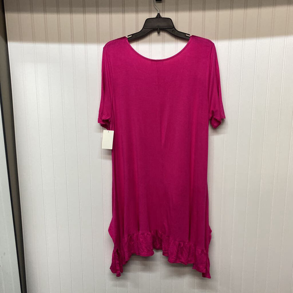 RUFFLED SHORT DRESS