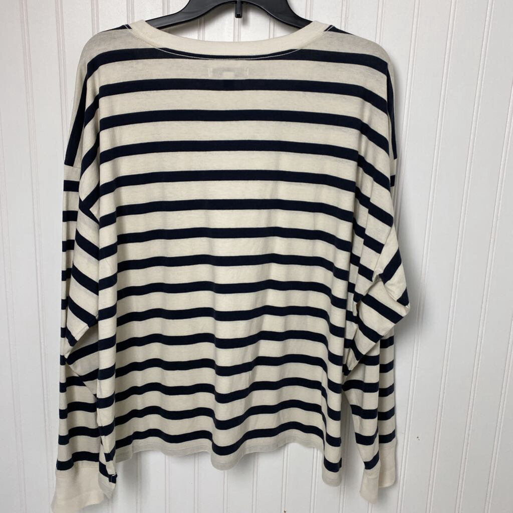 STRIPE BASIC L/S WITH POCKET