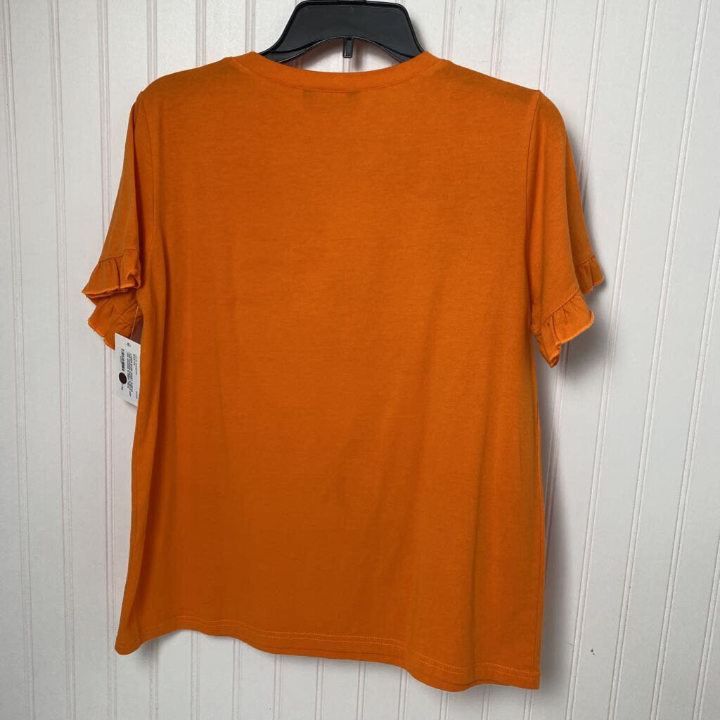 SHORT SLEEVE KNIT TOP