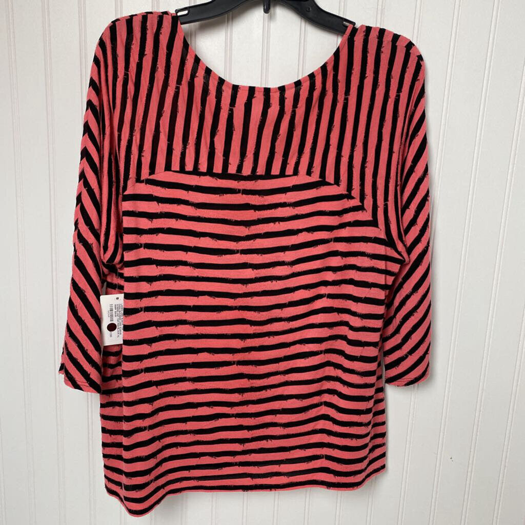 LONG SLEEVE STRIPED KNIT TOP