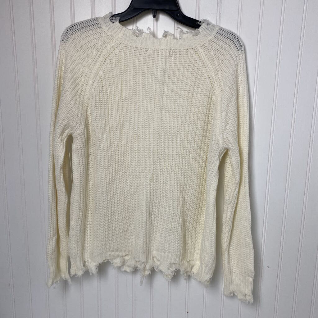 LADIES DISTRESSED SWEATER