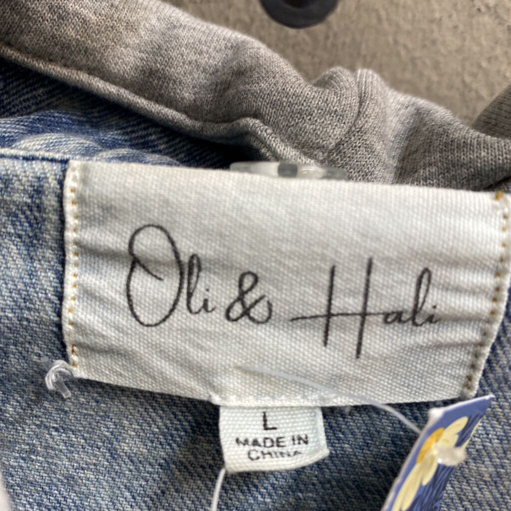 HOODED DENIM JACKET