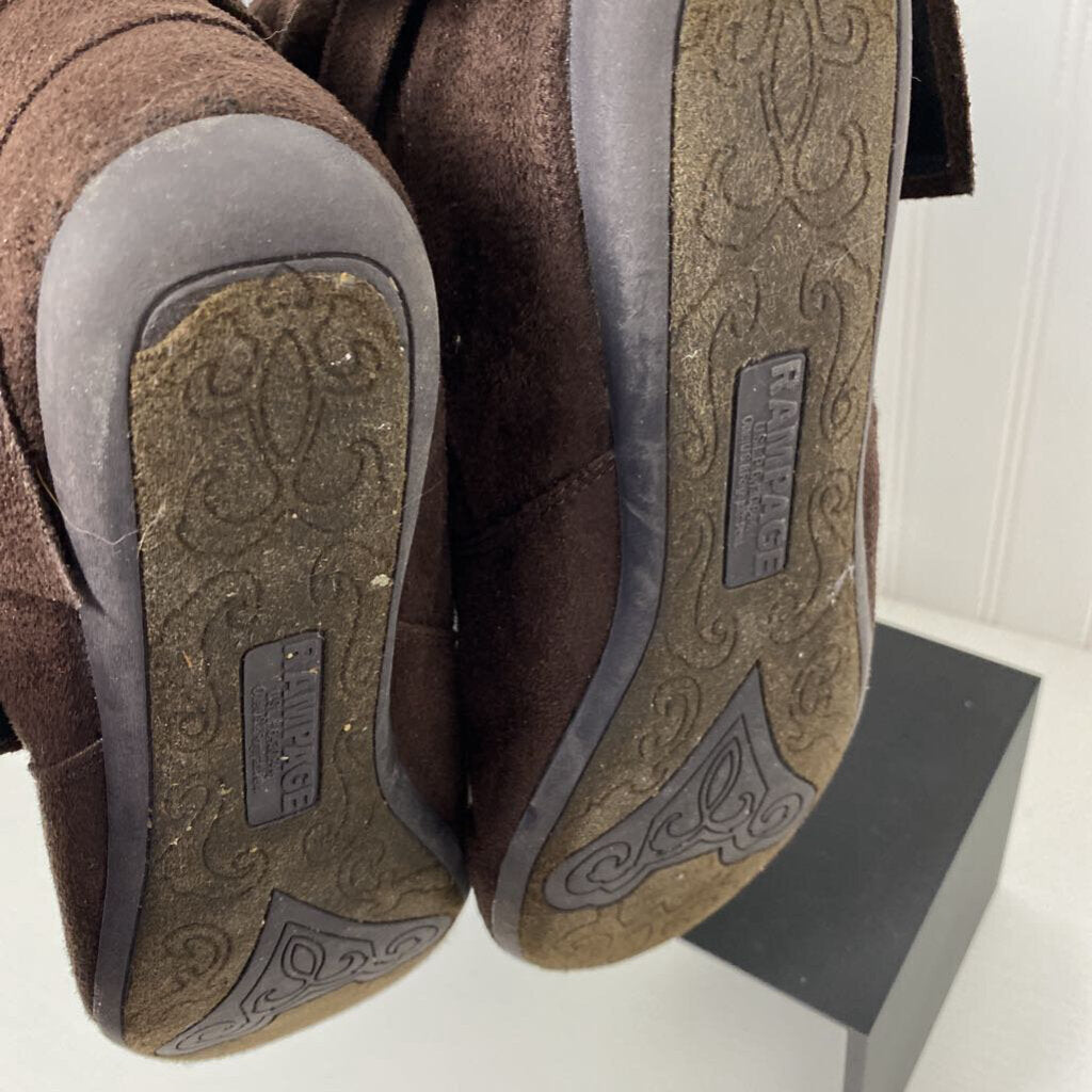 FAUX SUEDE ANKLE BOOTS