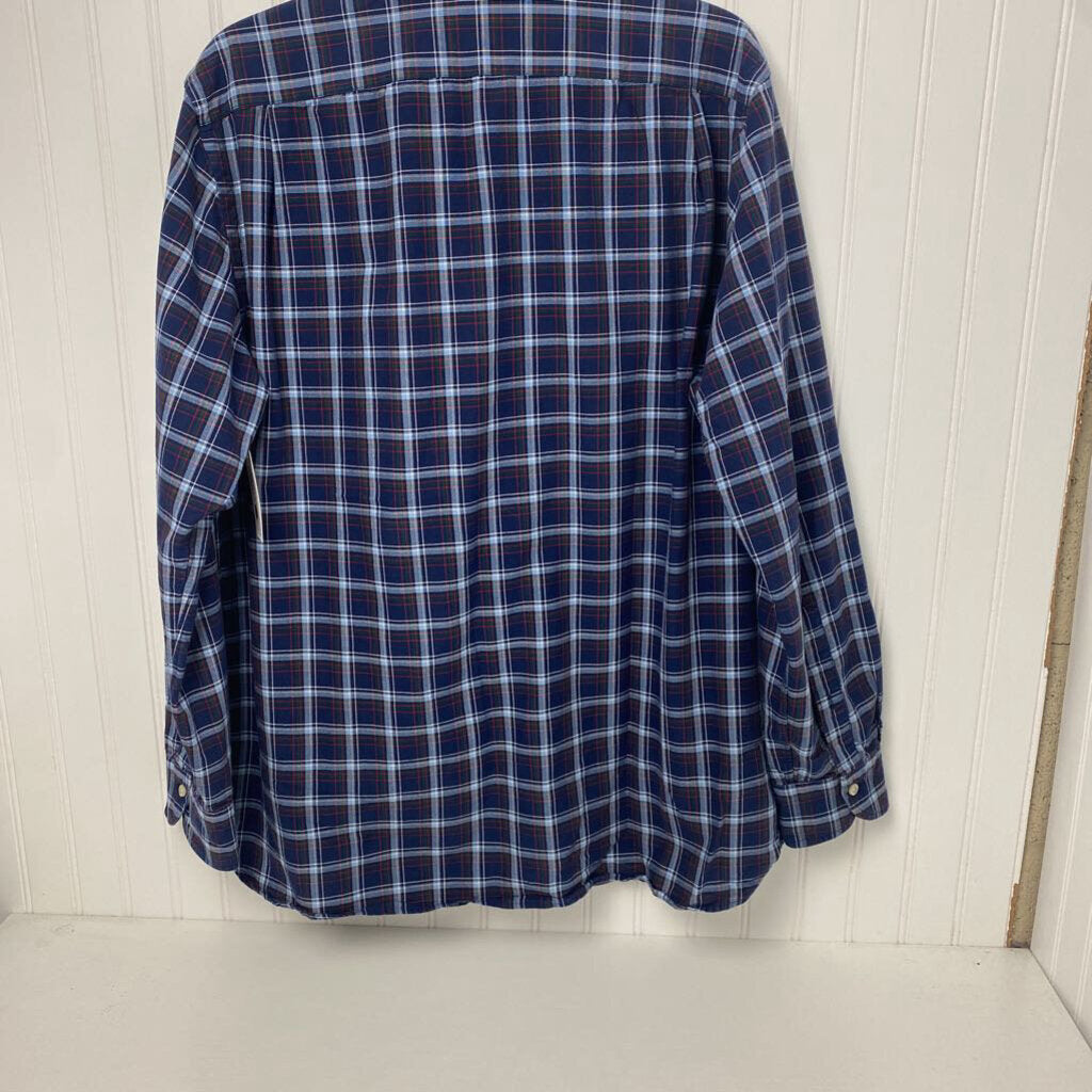BLUE PLAID LONG SLEEVED