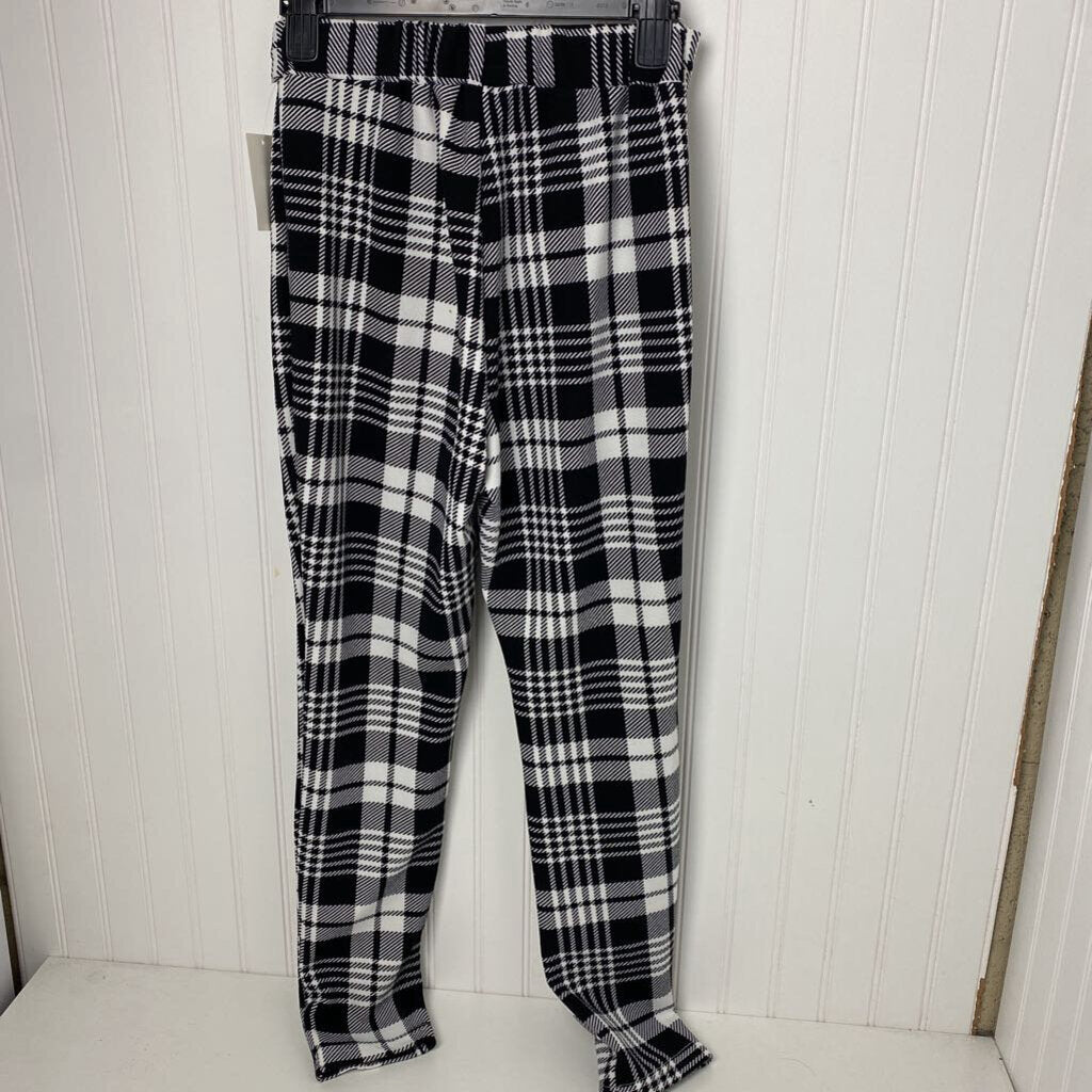 BELTED PLAID PANTS
