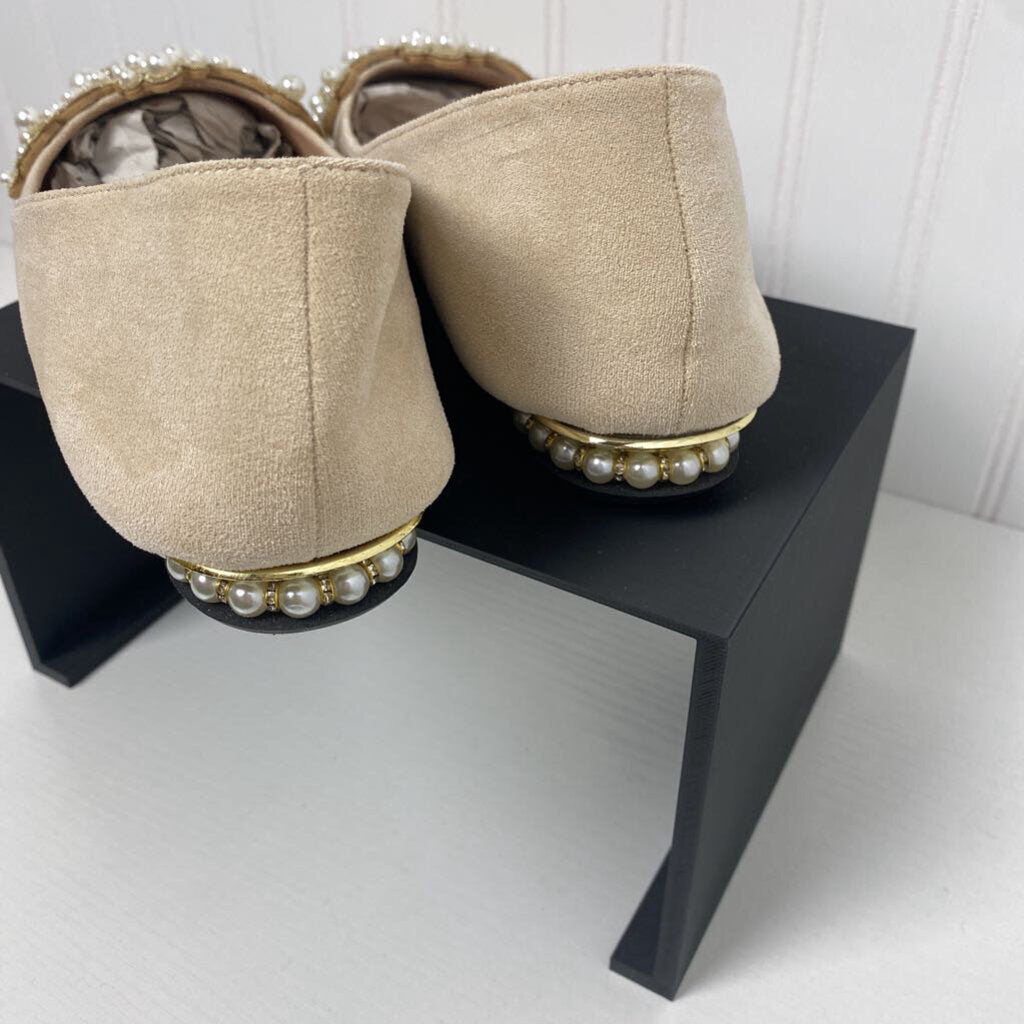 *BLING RHINESTONE AND PEARL POINTED TOE FLATS
