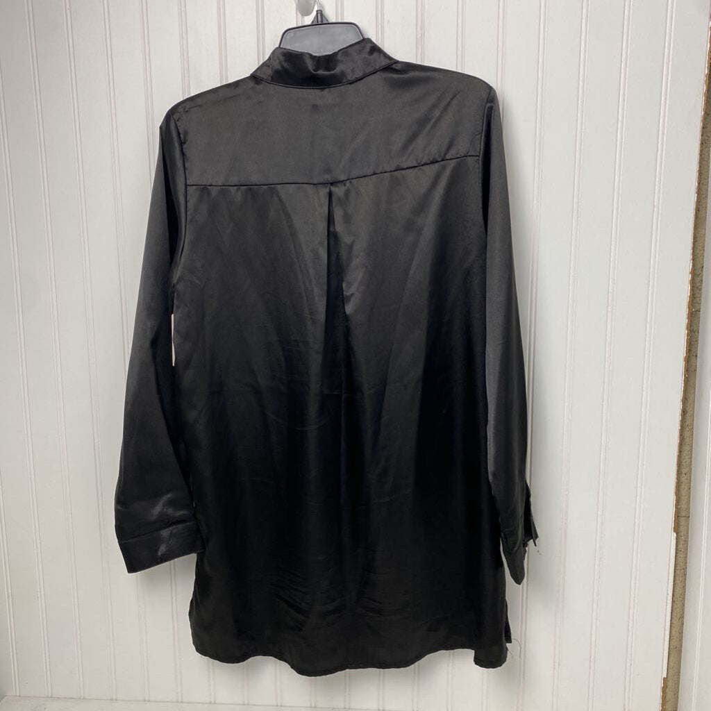 BUTTONDOWN SATIN DRESS