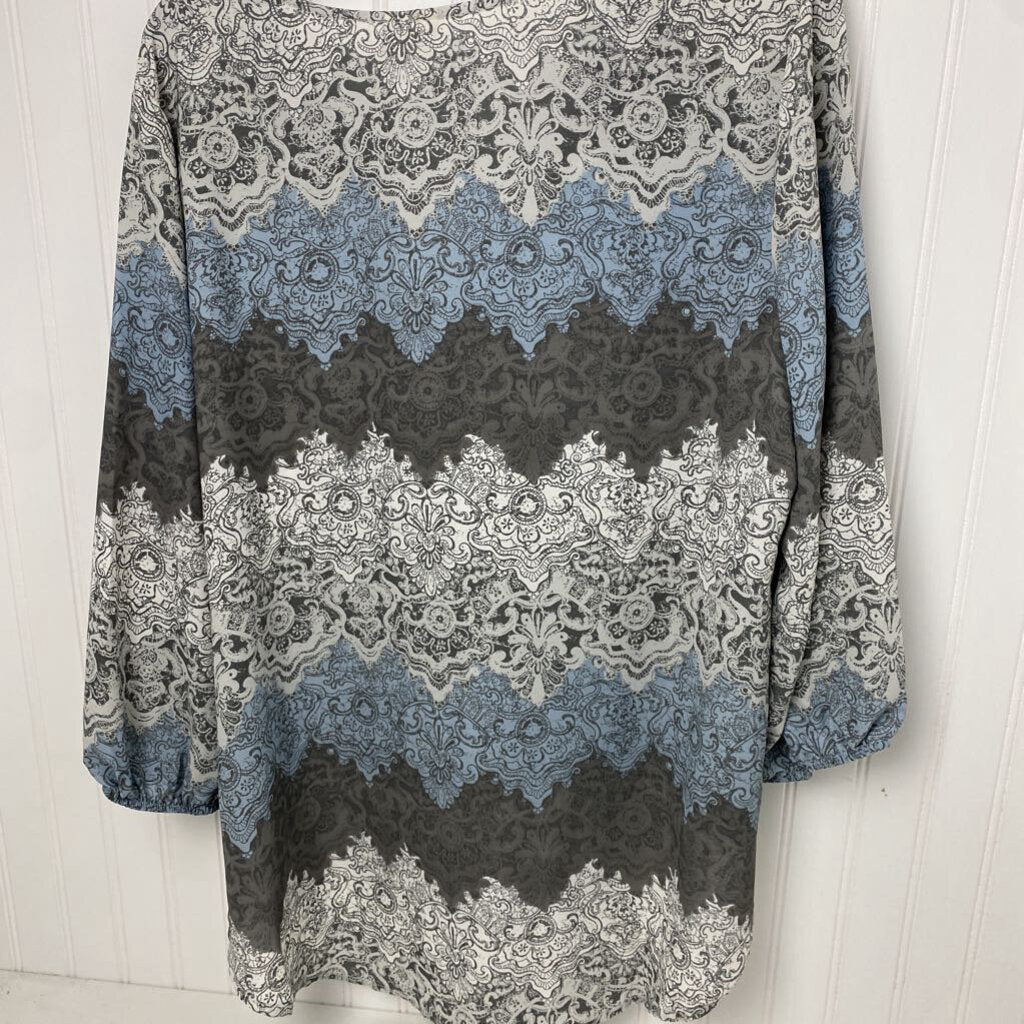LONG SLEEVE SHEER BLOUSE