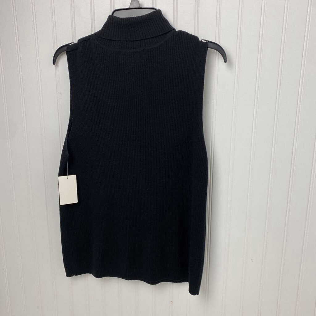 SLEEVELESS TURTLENECK SWEATER
