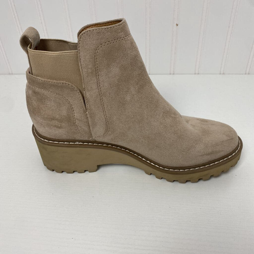 FAUX SUEDE ANKLE BOOTS