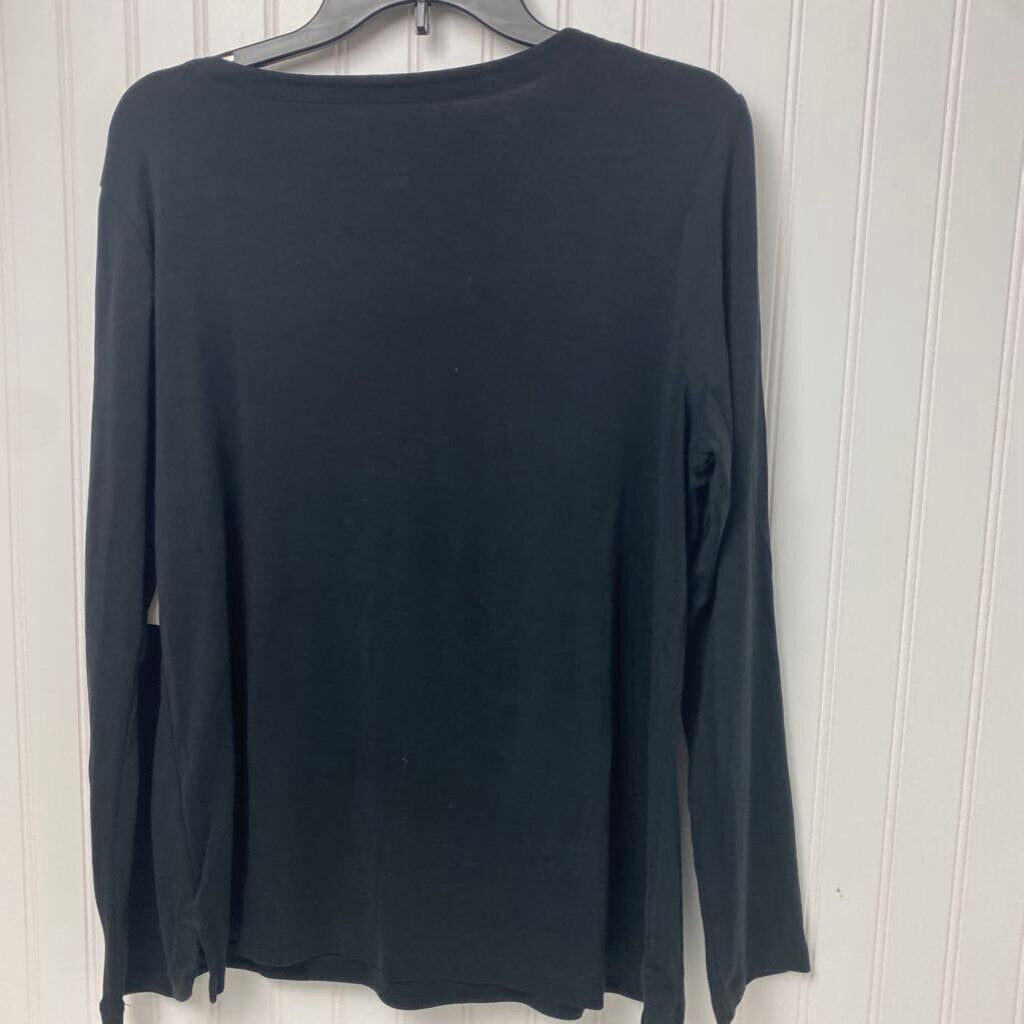 *BASIC LONG SLEEVE BLACK TOP