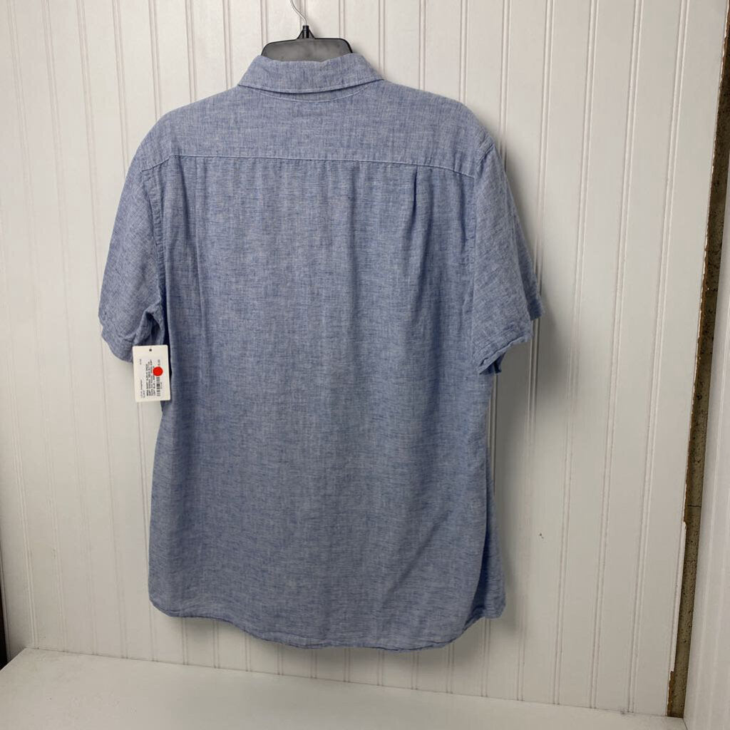 *MENS BUTTON DOWN S/S POCKET DRESS SHIRT