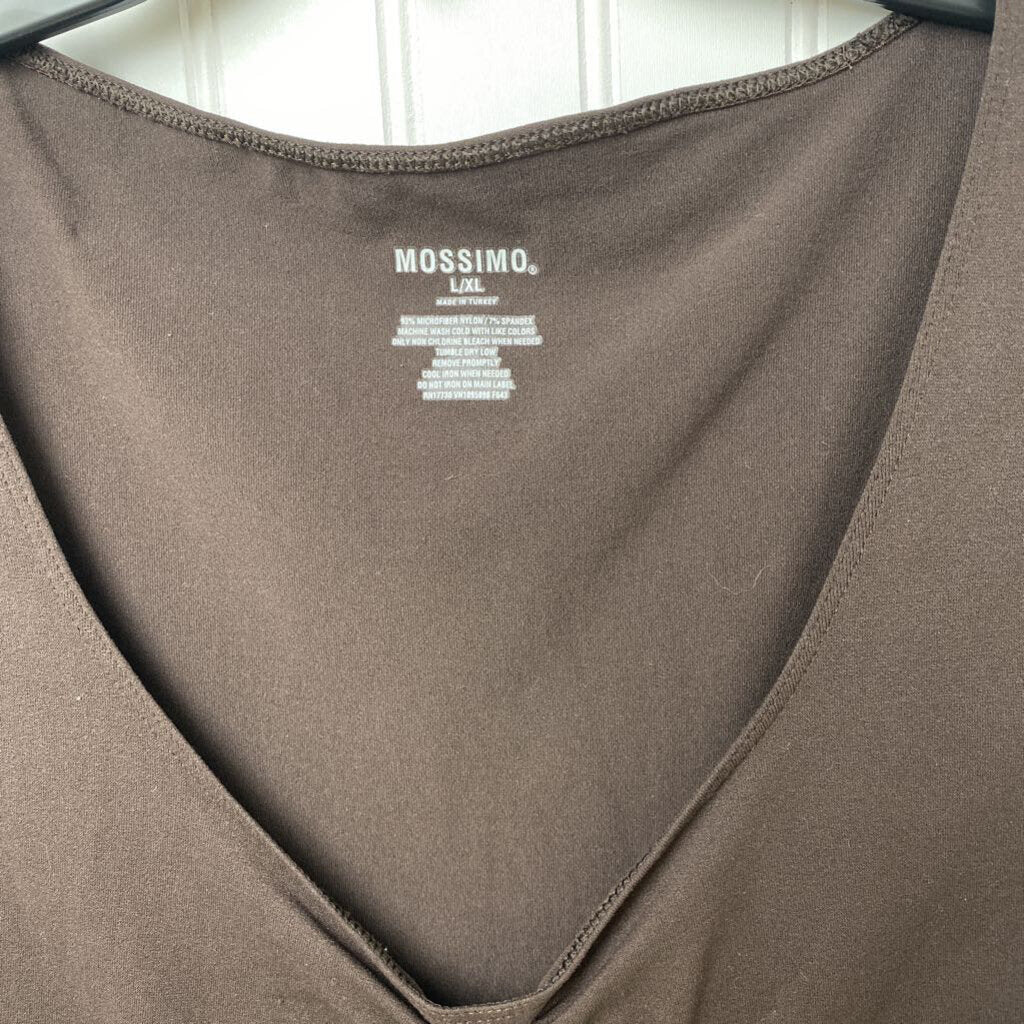 GATHERED FRONT V NECK