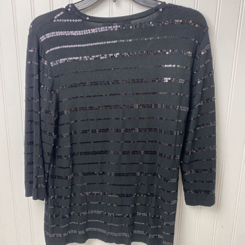 LONG SLEEVE EMBELLISHED KNIT TOP