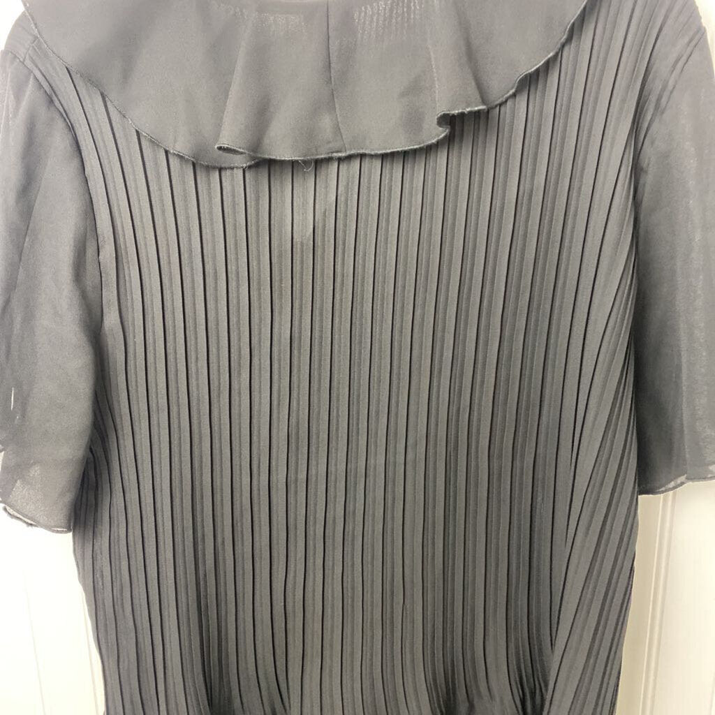 SHORT SLEEVE SHEER BLOUSE