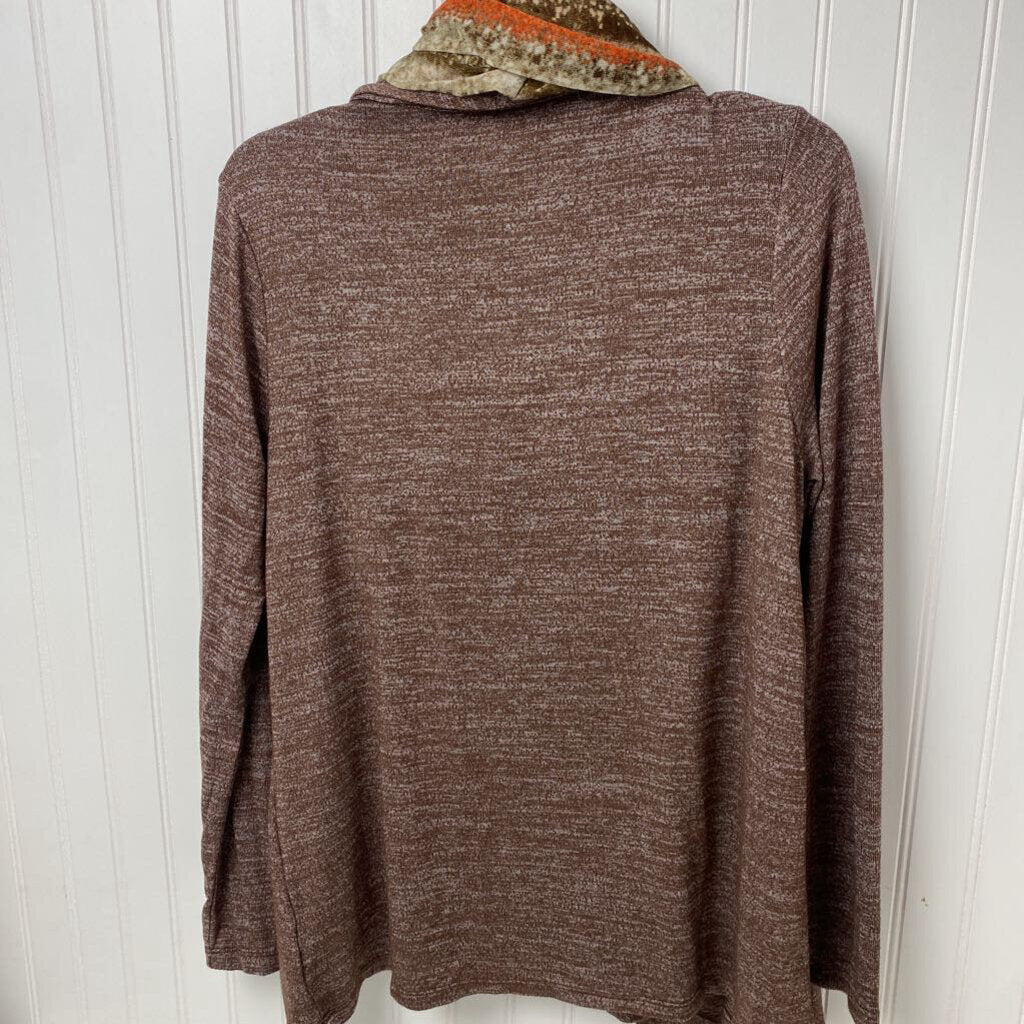 LAYORED TOP WITH SCARF