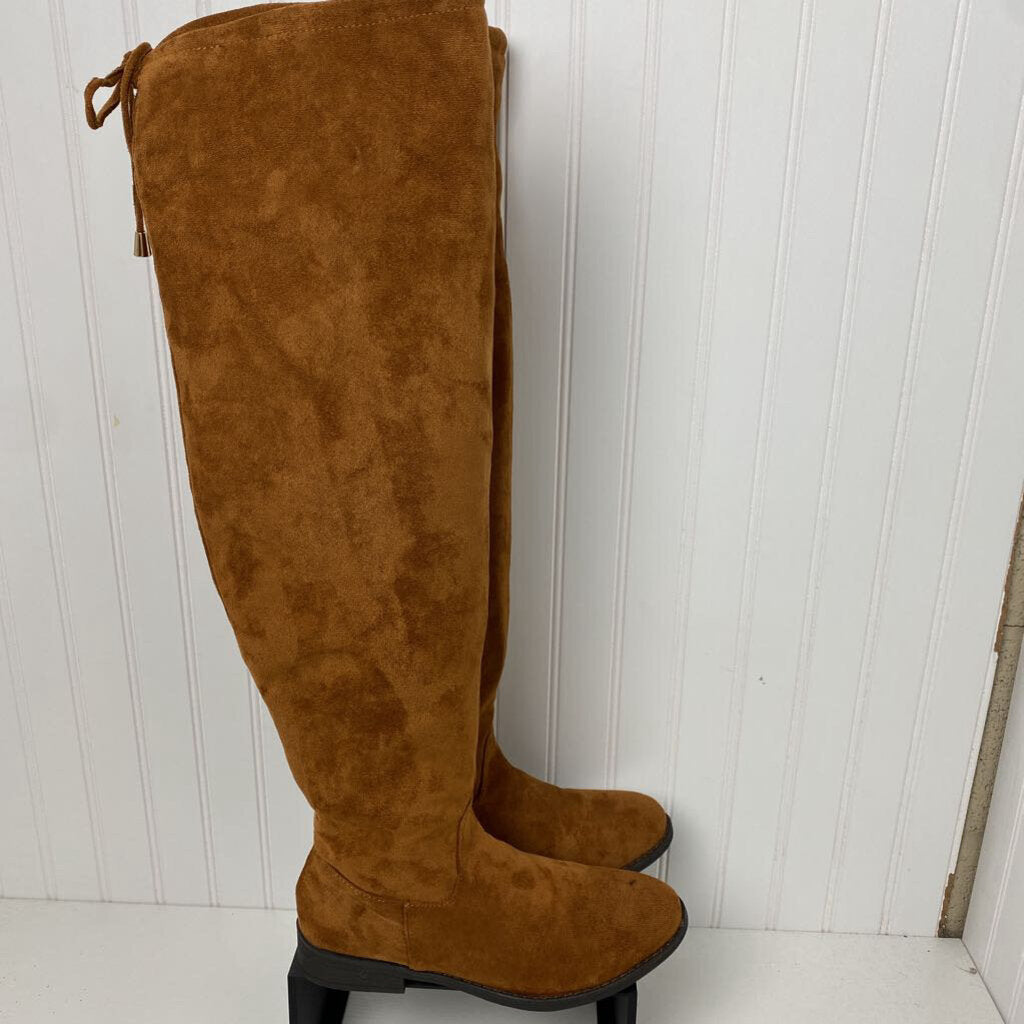 FAUX SUEDE THIGH BOOTS