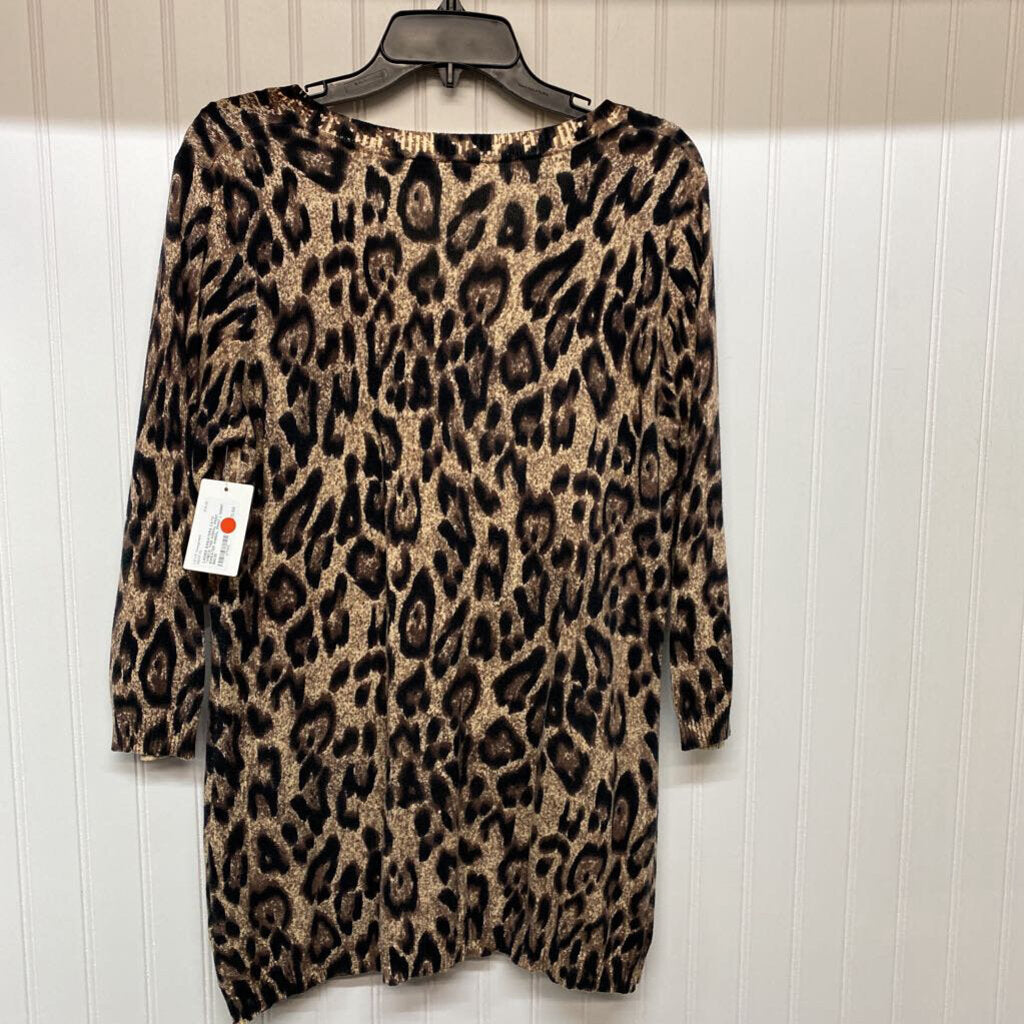 *VNECK THIN ANIMAL PRINT SWEATER