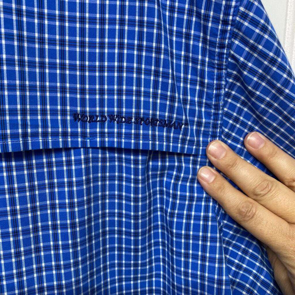 BLUE PLAID FISHING LONG SLEEVE SHIRT