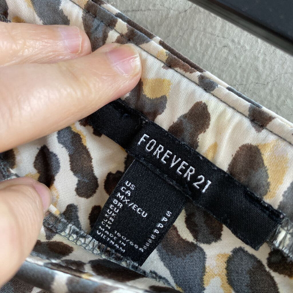 *LONG SILK CHEETAH SKIRT