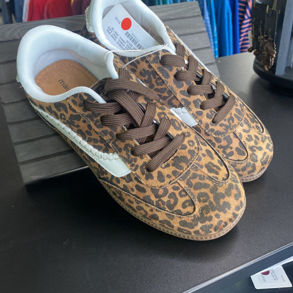 ANIMAL PRINT SUEDE SNEAKERS