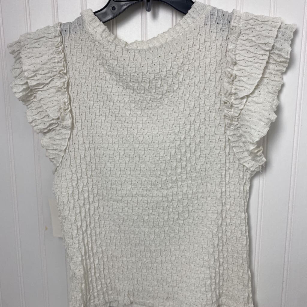 SHORT SLEEVE KNIT TOP