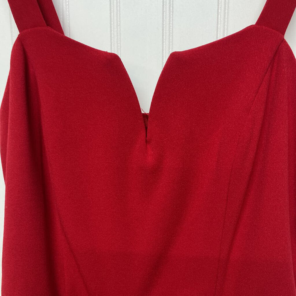*RED DRESSY PANT ROMPER
