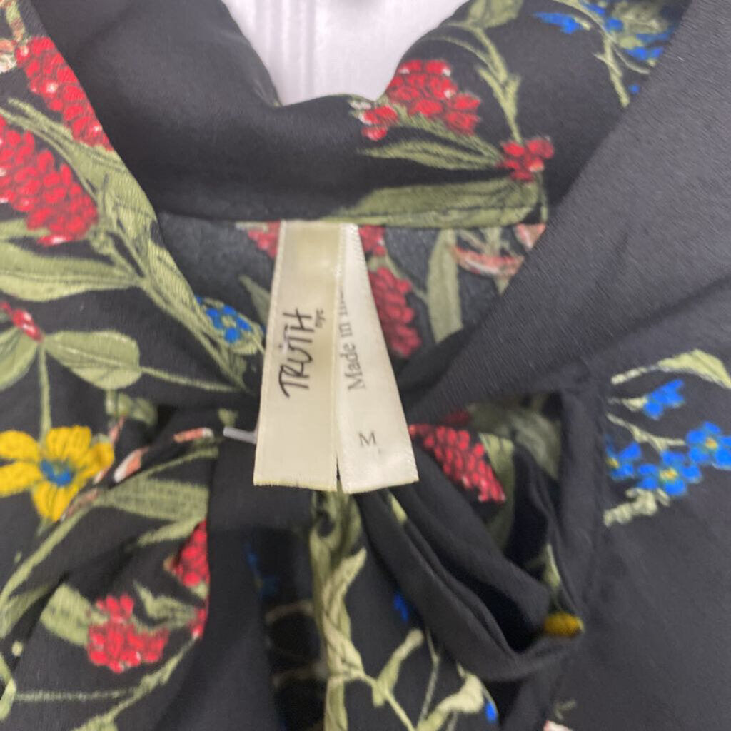 LONG SLEEVE FLORAL PRINTED BLOUSE