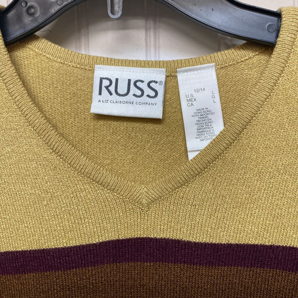 *LONG SLEEVE STRIPED SWEATER