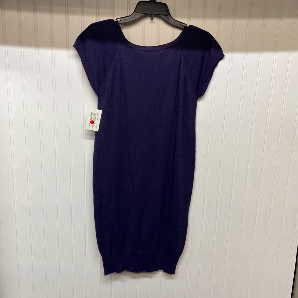 *SHORT SLEEVE MID LENGTH SWEATER DRESS