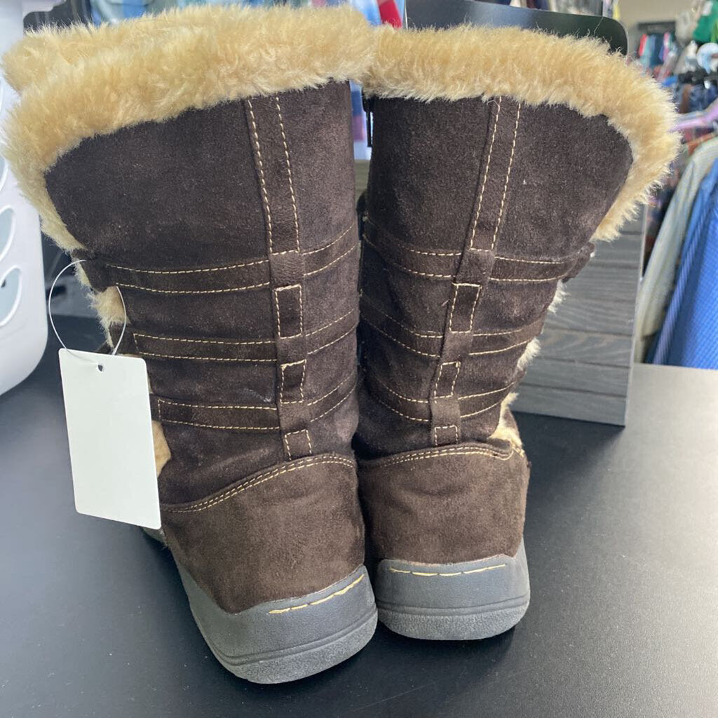 SUEDE MID CALF WINTER BOOT