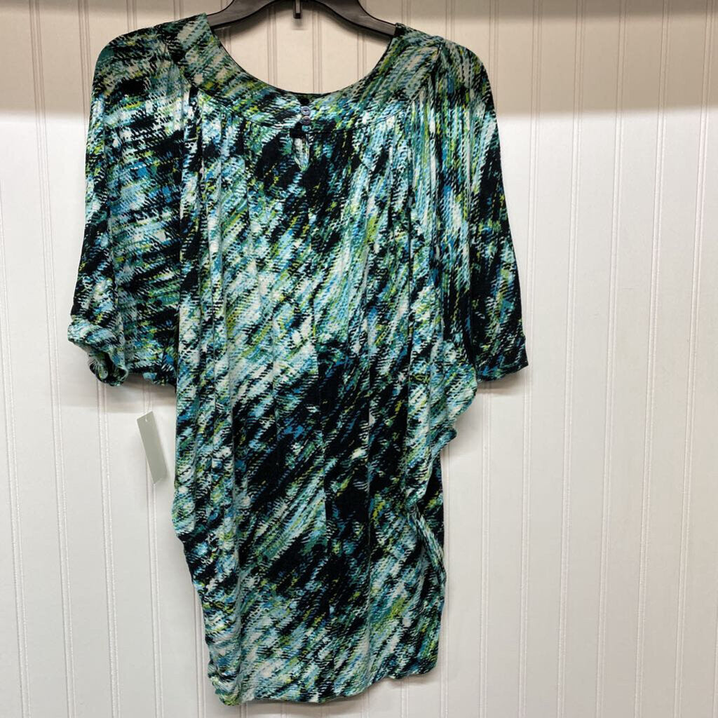 SHORT SLEEVE KNIT TOP