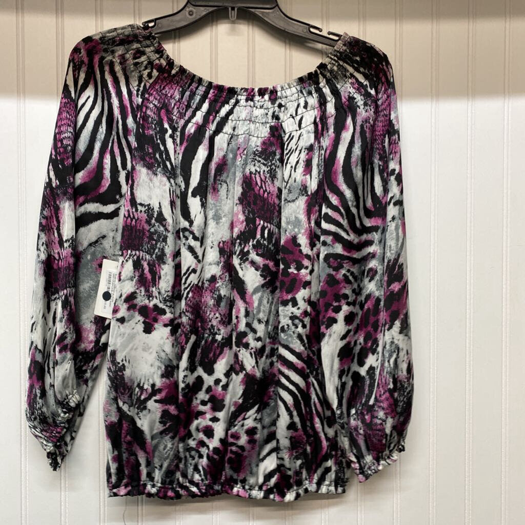 LONG SLEEVE PRINTED BLOUSE