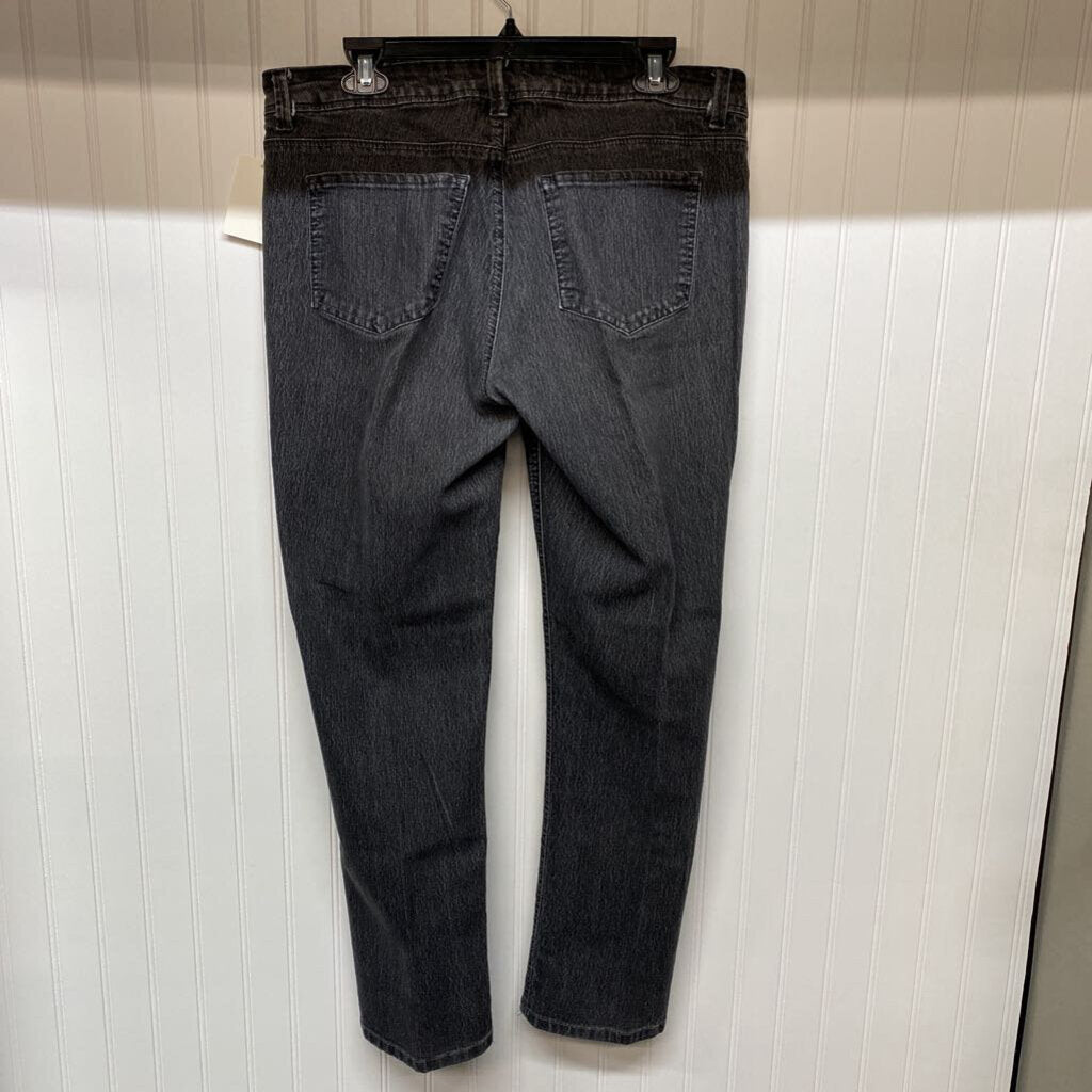 *BASIC 5POCKET DISTRESSED BLACK JEANS NO HOLES