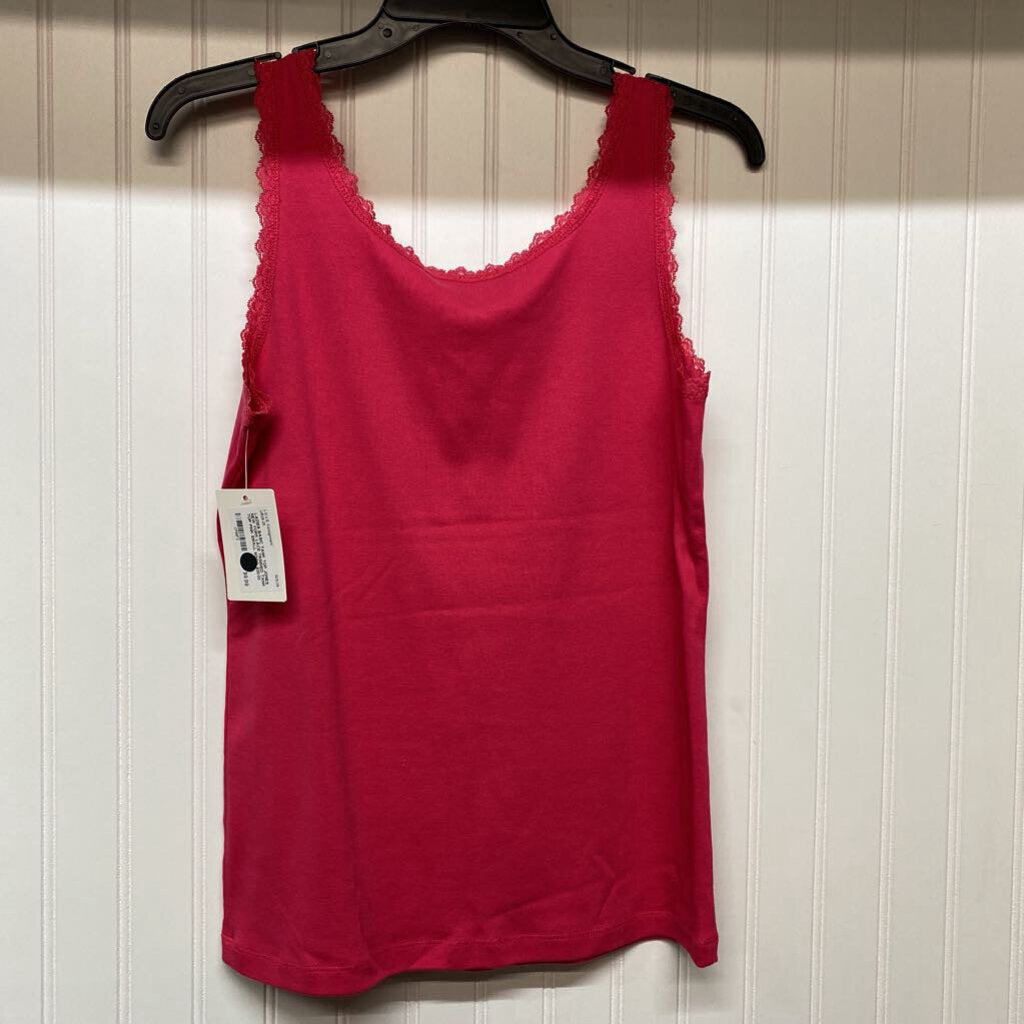 LACE TRIMMED TANK TOP