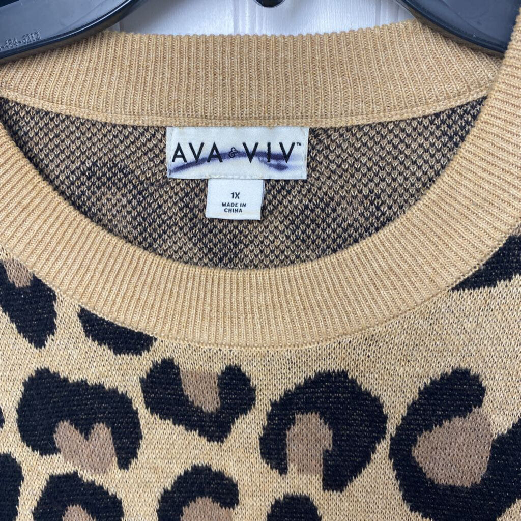 CHEETAH PRINT SWEATER