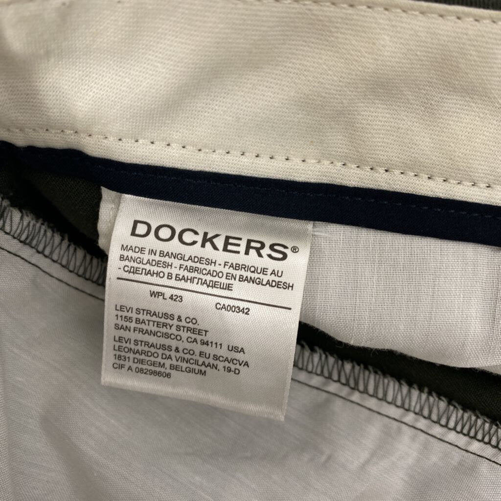 *BASIC PLAIN FRONT GREEN KHAKIS